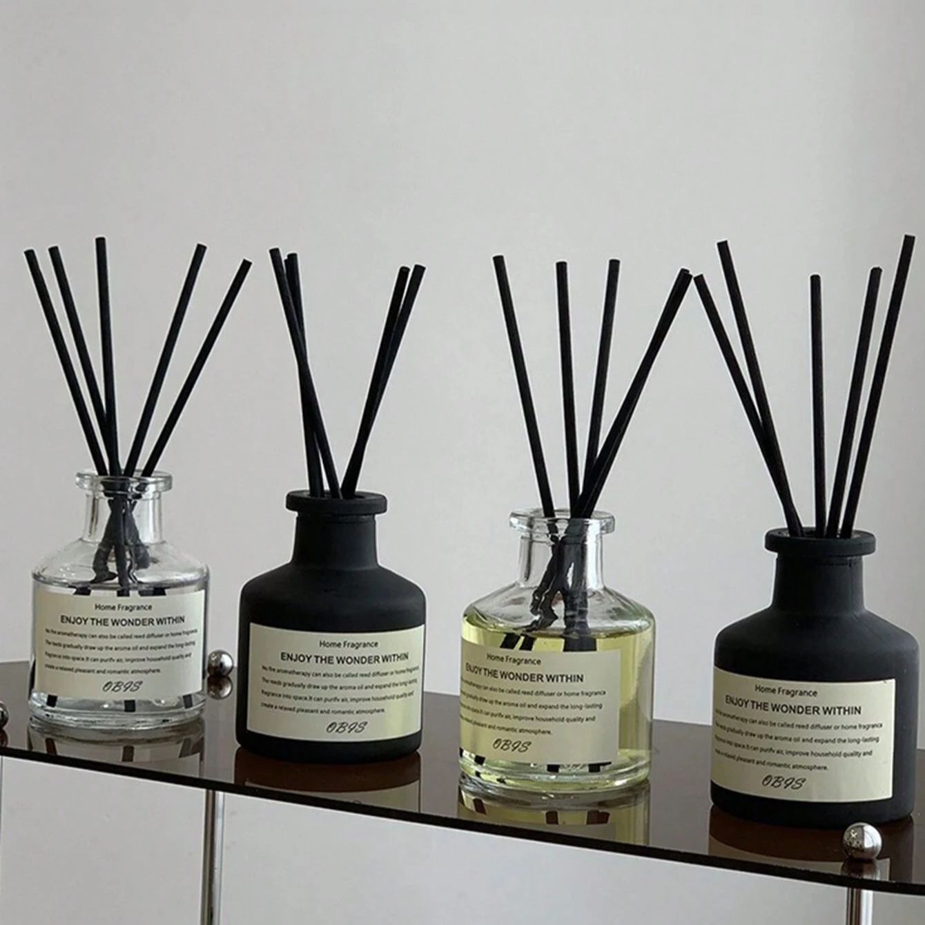 Home Fragrance Jasmine Diffuser - Fragancia sin llama para el hogar,