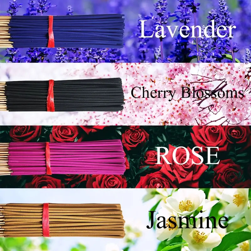 Home Fragrance Rose - 80/200 varillas de incienso natural: decoración