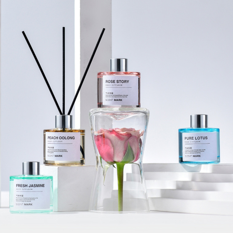Home Fragrance Jasmine Diffuser - Conjuntos de difusores de caña de
