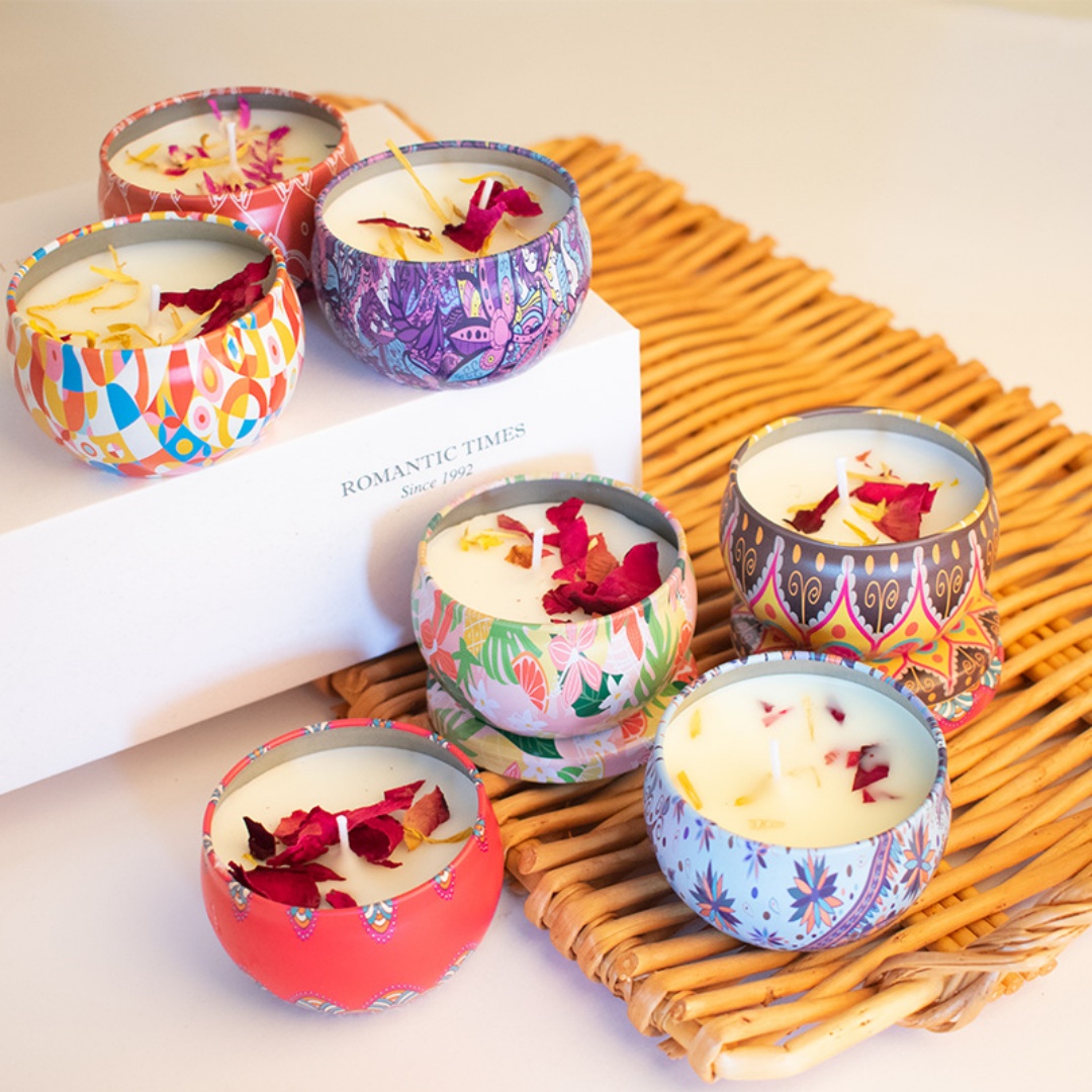 Home Fragrance Rose - Velas en forma de rosa, ambiente